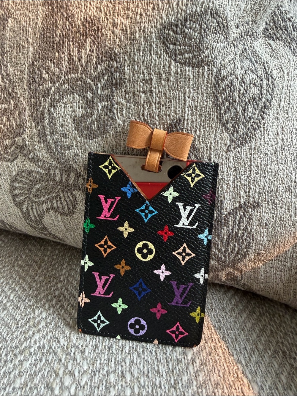 Louis Vuitton x Takashi Murakami Monogram Multicolore Mirror Card Holder